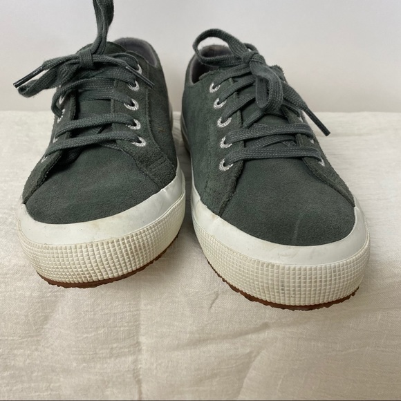SUPERGA Suecotw 2750 Suede Sneaker Gray 6.5 - Picture 3 of 10